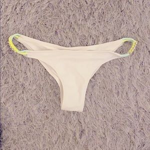 Victoria’s Secret white bikini bottom gems small